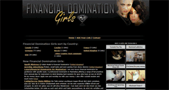 Desktop Screenshot of financial-domination-girls.com